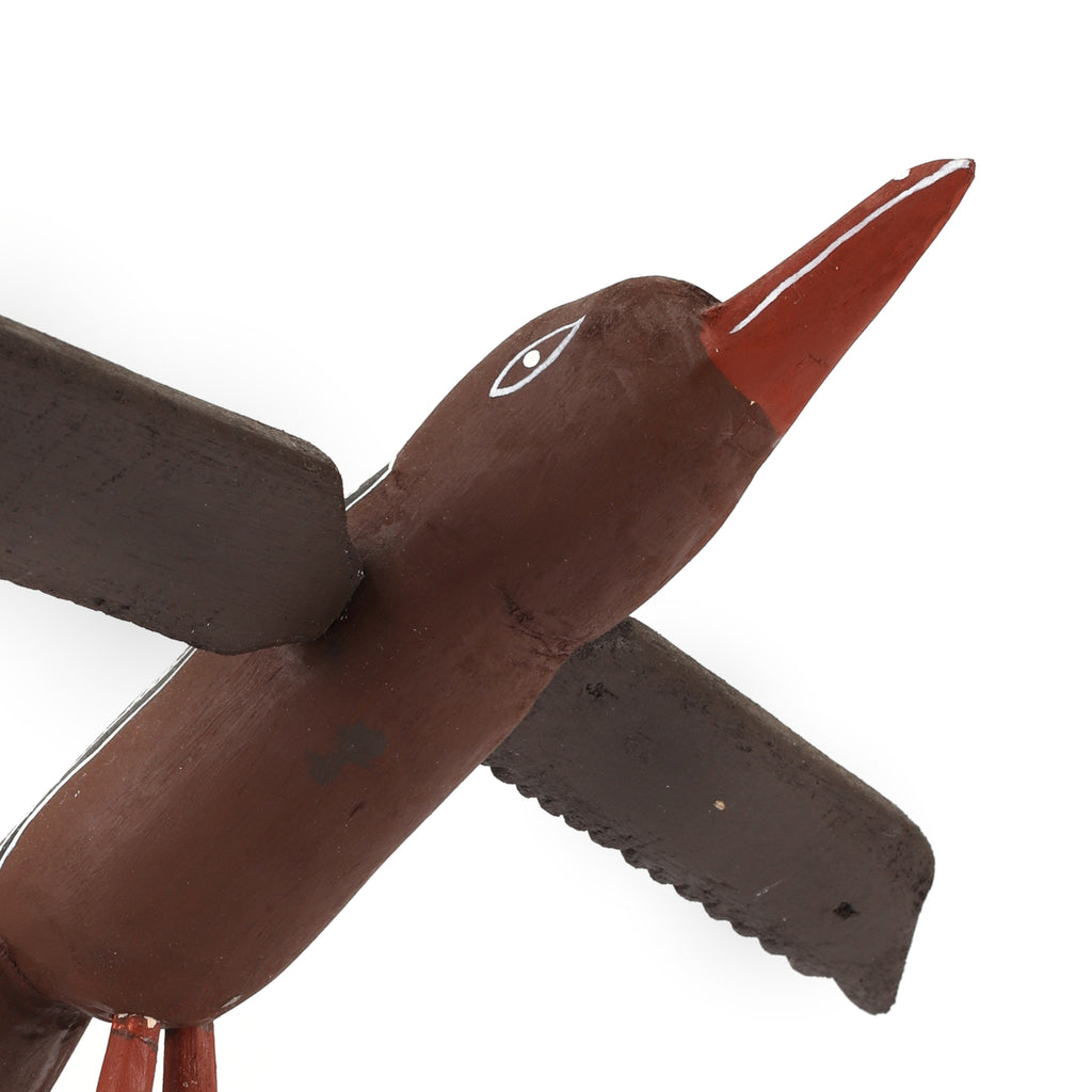 Aboriginal Artwork by Sebastian Buntarrawuy Wunungmurra - Bird (Birrk birrk) Sculpture, 32cm