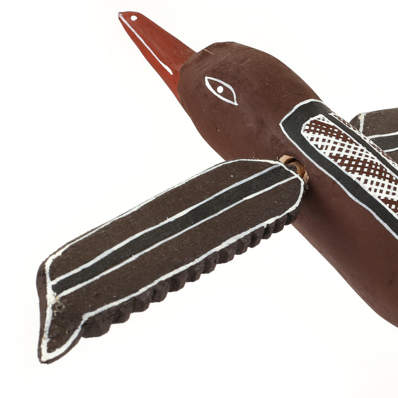 Aboriginal Artwork by Sebastian Buntarrawuy Wunungmurra - Bird (Birrk birrk) Sculpture, 32cm