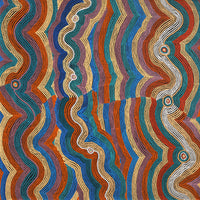 Aboriginal Artwork by Selina Napanangka Fisher, Pikilyi Jukurrpa (Vaughan Springs Dreaming), 107x107cm