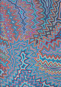 Aboriginal Artwork by Selina Napanangka Fisher, Pikilyi Jukurrpa (Vaughan Springs Dreaming) 107x76cm