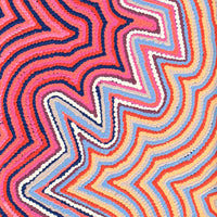 Aboriginal Artwork by Selina Napanangka Fisher, Pikilyi Jukurrpa (Vaughan Springs Dreaming), 122x30cm