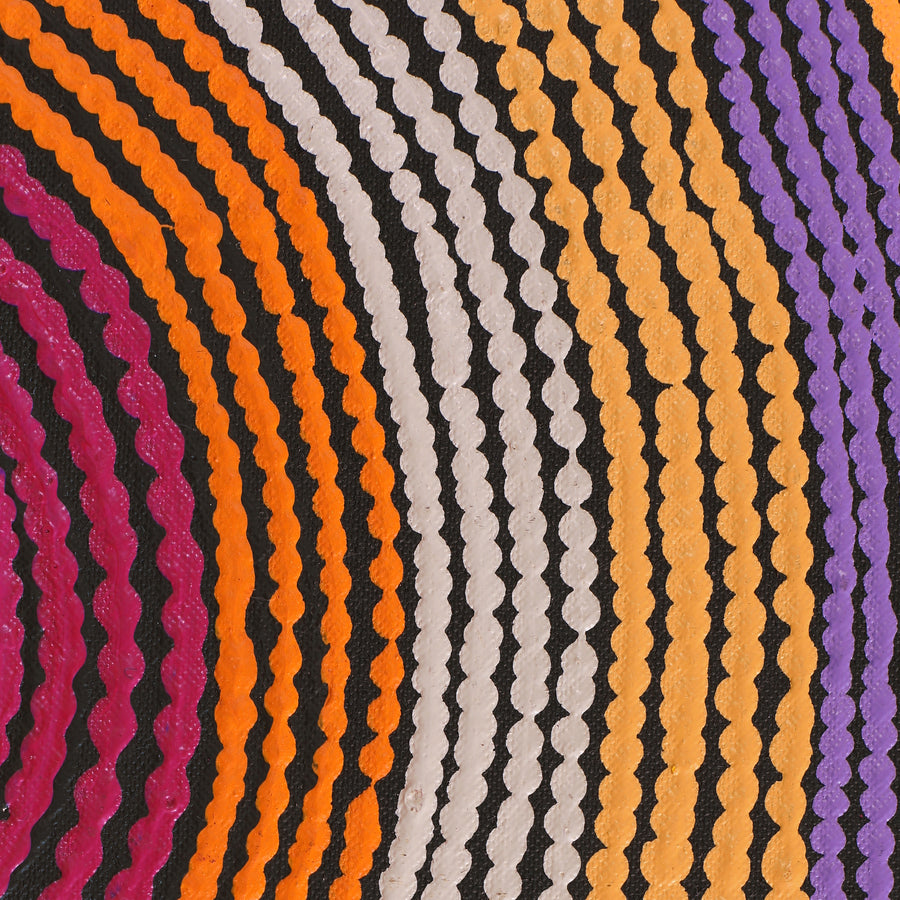 Aboriginal Artwork by Selina Napanangka Fisher, Pikilyi Jukurrpa (Vaughan Springs Dreaming), 122x61cm