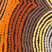 Aboriginal Artwork by Selina Napanangka Fisher, Pikilyi Jukurrpa (Vaughan Springs Dreaming), 122x61cm