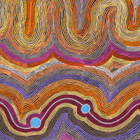 Aboriginal Artwork by Selina Napanangka Fisher, Pikilyi Jukurrpa (Vaughan Springs Dreaming), 152x122cm