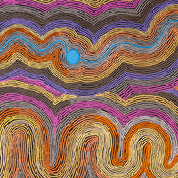 Aboriginal Artwork by Selina Napanangka Fisher, Pikilyi Jukurrpa (Vaughan Springs Dreaming), 152x122cm