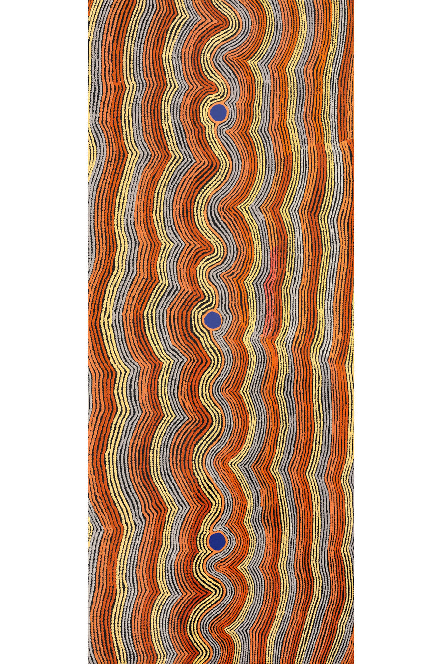 Aboriginal Artwork by Selina Napanangka Fisher, Pikilyi Jukurrpa (Vaughan Springs Dreaming), 152x61cm