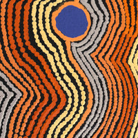 Aboriginal Artwork by Selina Napanangka Fisher, Pikilyi Jukurrpa (Vaughan Springs Dreaming), 152x61cm