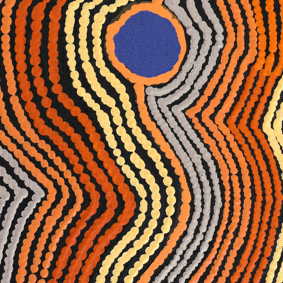 Aboriginal Artwork by Selina Napanangka Fisher, Pikilyi Jukurrpa (Vaughan Springs Dreaming), 152x61cm