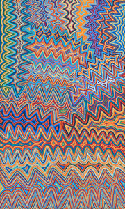Aboriginal Artwork by Selina Napanangka Fisher, Pikilyi Jukurrpa (Vaughan Springs Dreaming), 152x91cm - ART ARK®