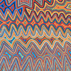 Aboriginal Artwork by Selina Napanangka Fisher, Pikilyi Jukurrpa (Vaughan Springs Dreaming), 152x91cm - ART ARK®