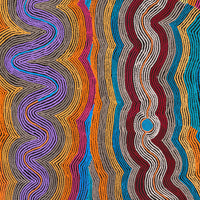 Aboriginal Artwork by Selina Napanangka Fisher, Pikilyi Jukurrpa (Vaughan Springs Dreaming), 183x91cm