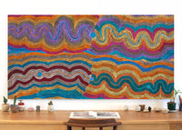 Aboriginal Artwork by Selina Napanangka Fisher, Pikilyi Jukurrpa (Vaughan Springs Dreaming), 183x91cm