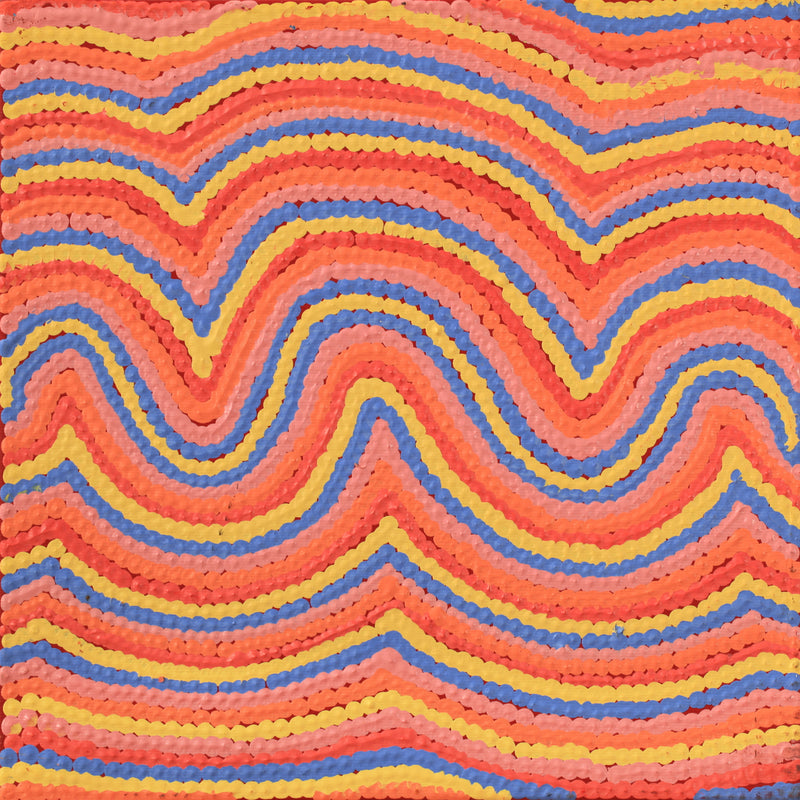 Aboriginal Artwork by Selina Napanangka Fisher, Pikilyi Jukurrpa (Vaughan Springs Dreaming), 30x30cm