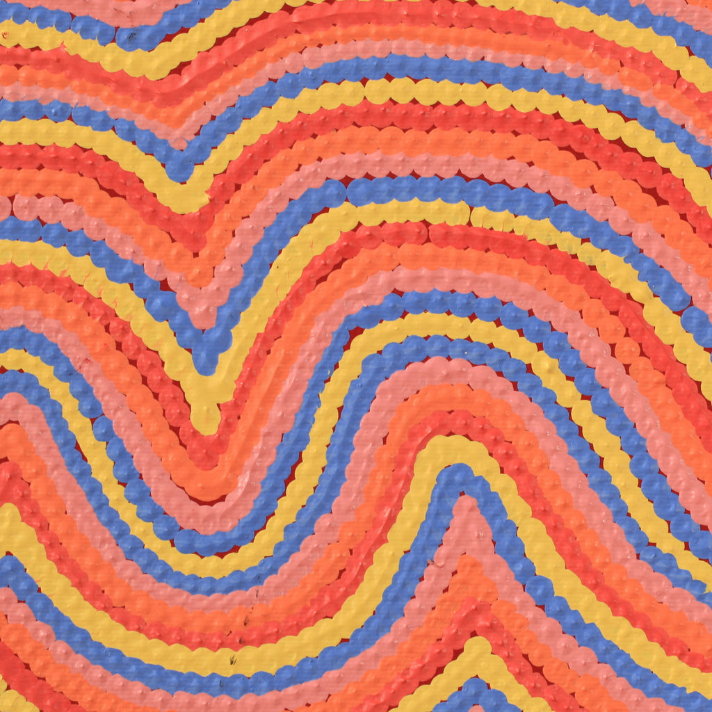 Aboriginal Artwork by Selina Napanangka Fisher, Pikilyi Jukurrpa (Vaughan Springs Dreaming), 30x30cm
