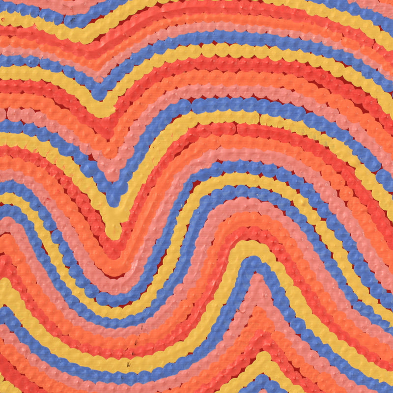 Aboriginal Artwork by Selina Napanangka Fisher, Pikilyi Jukurrpa (Vaughan Springs Dreaming), 30x30cm