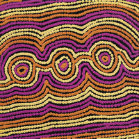 Aboriginal Artwork by Selina Napanangka Fisher, Pikilyi Jukurrpa (Vaughan Springs Dreaming), 30x30cm