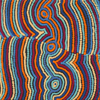 Aboriginal Artwork by Selina Napanangka Fisher, Pikilyi Jukurrpa (Vaughan Springs Dreaming), 30x30cm