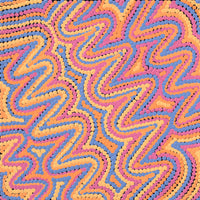 Aboriginal Artwork by Selina Napanangka Fisher, Pikilyi Jukurrpa (Vaughan Springs Dreaming), 30x30cm