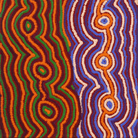 Aboriginal Artwork by Selina Napanangka Fisher, Pikilyi Jukurrpa (Vaughan Springs Dreaming), 30x30cm