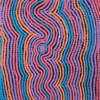 Aboriginal Artwork by Selina Napanangka Fisher, Pikilyi Jukurrpa (Vaughan Springs Dreaming), 30x30cm