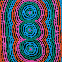 Aboriginal Artwork by Selina Napanangka Fisher, Pikilyi Jukurrpa (Vaughan Springs Dreaming), 30x30cm