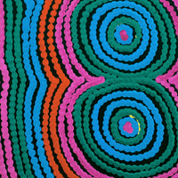Aboriginal Artwork by Selina Napanangka Fisher, Pikilyi Jukurrpa (Vaughan Springs Dreaming), 30x30cm