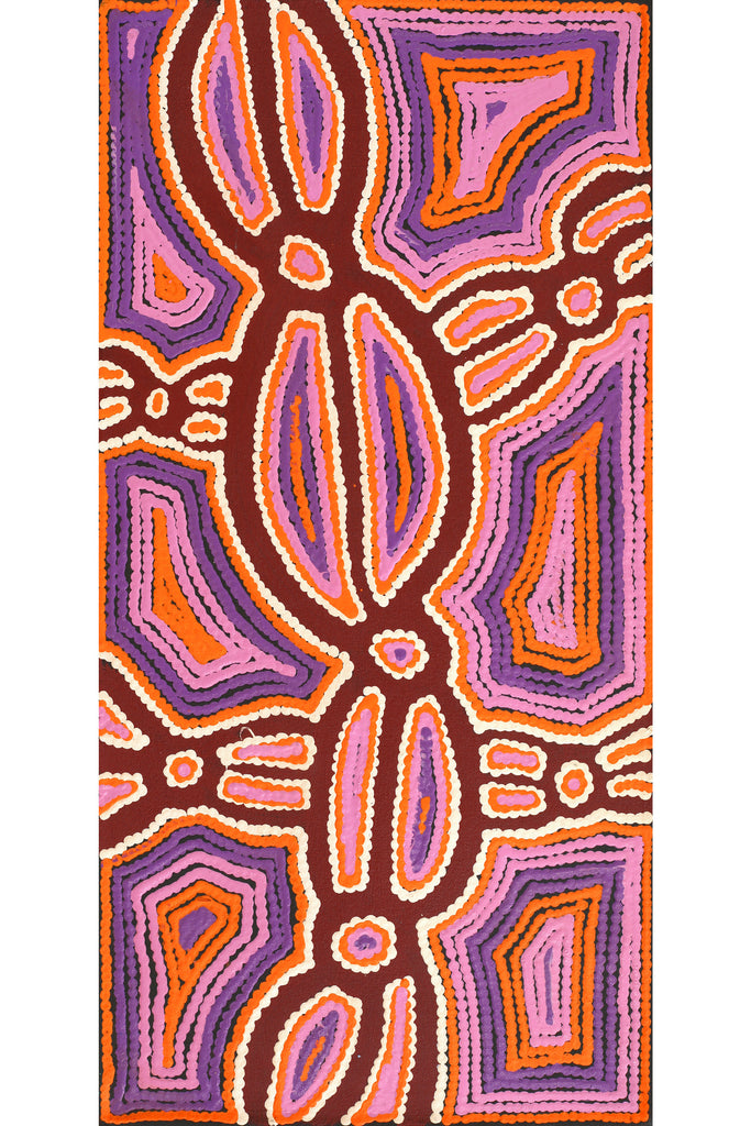 Aboriginal Artwork by Selina Napanangka Fisher, Pikilyi Jukurrpa (Vaughan Springs Dreaming), 61x30cm