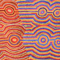 Aboriginal Artwork by Selina Napanangka Fisher, Pikilyi Jukurrpa (Vaughan Springs Dreaming), 76x76cm