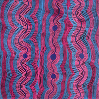 Aboriginal Artwork by Selina Napanangka Fisher, Pikilyi Jukurrpa (Vaughan Springs Dreaming), 91x91cm
