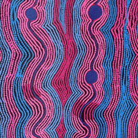Aboriginal Artwork by Selina Napanangka Fisher, Pikilyi Jukurrpa (Vaughan Springs Dreaming), 91x91cm