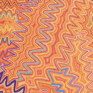 Aboriginal Artwork by Selina Napanangka Fisher, Pikilyi Jukurrpa (Vaughan Springs Dreaming) 107x76cm - ART ARK®