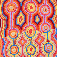 Aboriginal Artwork by Selina Napanangka Fisher, Pikilyi Jukurrpa (Vaughan Springs Dreaming), 30x30cm