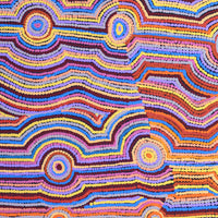 Aboriginal Artwork by Selina Napanangka Fisher, Pikilyi Jukurrpa (Vaughan Springs Dreaming), 76x61cm