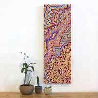 Aboriginal Artwork by Selina Napanangka Fisher, Pikilyi Jukurrpa (Vaughan Springs Dreaming), 91x30cm