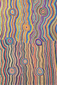 Aboriginal Artwork by Selina Napanangka Fisher, Pikilyi Jukurrpa (Vaughan Springs Dreaming), 91x61cm