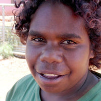 Aboriginal Artwork by Selina Napanangka Fisher, Pikilyi Jukurrpa (Vaughan Springs Dreaming), 30x30cm