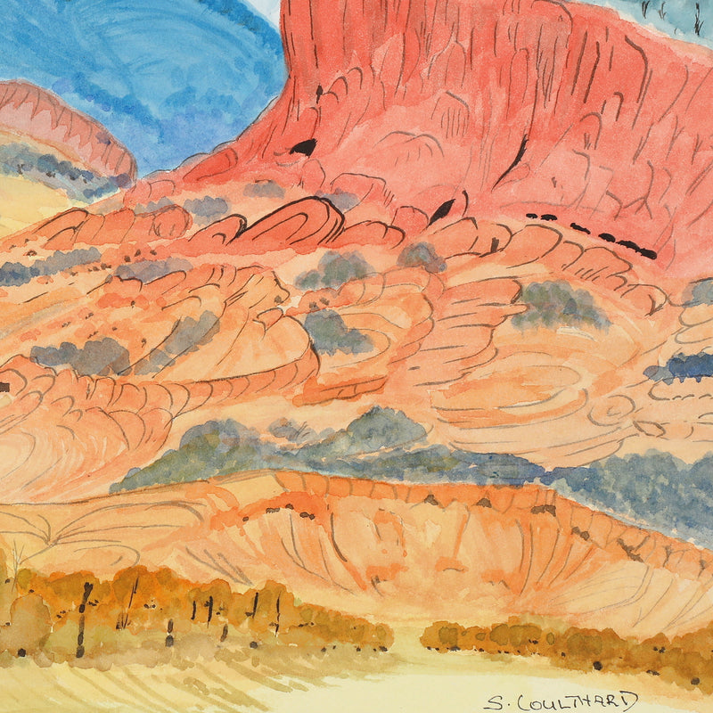 Aboriginal Artwork by Selma Coulthard Nunay, Urrampinyi (Tempe Downs Station), 35.5x25.5cm