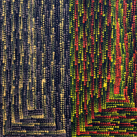 Aboriginal Artwork by Senita Napangardi Granites, Lukarrara Jukurrpa, 30x30cm