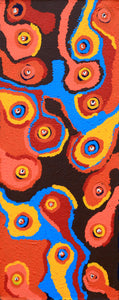 Aboriginal Artwork by Saraeva Napangardi Marshall, Mina Mina Dreaming - Ngalyipi, 76x30cm - ART ARK®