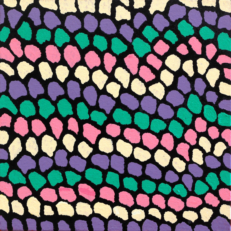 Aboriginal Artwork by Serianne Napangardi Butcher, Tali at Kungkayunti, 30x30cm