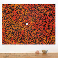 Aboriginal Artwork by Serena Napangardi McCormack, Ngapa Jukurrpa (Water Dreaming) - Puyurru, 61x46cm
