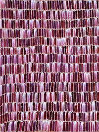 Aboriginal Artwork by Shakira Pitjara Patrick, Yarla Jukurrpa (Bush Potato Dreaming) - Cockatoo Creek, 61x46cm