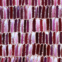 Aboriginal Artwork by Shakira Pitjara Patrick, Yarla Jukurrpa (Bush Potato Dreaming) - Cockatoo Creek, 61x46cm
