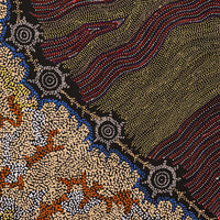 Aboriginal Artwork by Shanna Napanangka Williams, Seven Sisters Dreaming, 107x76cm