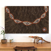 Aboriginal Artwork by Shanna Napanangka Williams, Star or Seven Sisters Dreaming, 122x76cm