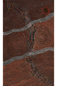Aboriginal Artwork by Shanna Napanangka Williams, Seven Sisters Dreaming, 152x91cm - ART ARK®