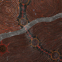 Aboriginal Artwork by Shanna Napanangka Williams, Seven Sisters Dreaming, 152x91cm