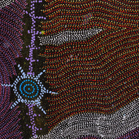 Aboriginal Artwork by Shanna Napanangka Williams, Seven Sisters Dreaming, 183x91cm