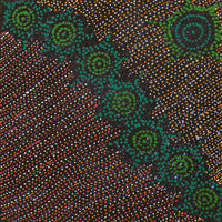 Aboriginal Art by Shanna Napanangka Williams, Napaljarri-warnu Jukurrpa (Seven Sisters Dreaming), 30x30cm - ART ARK®