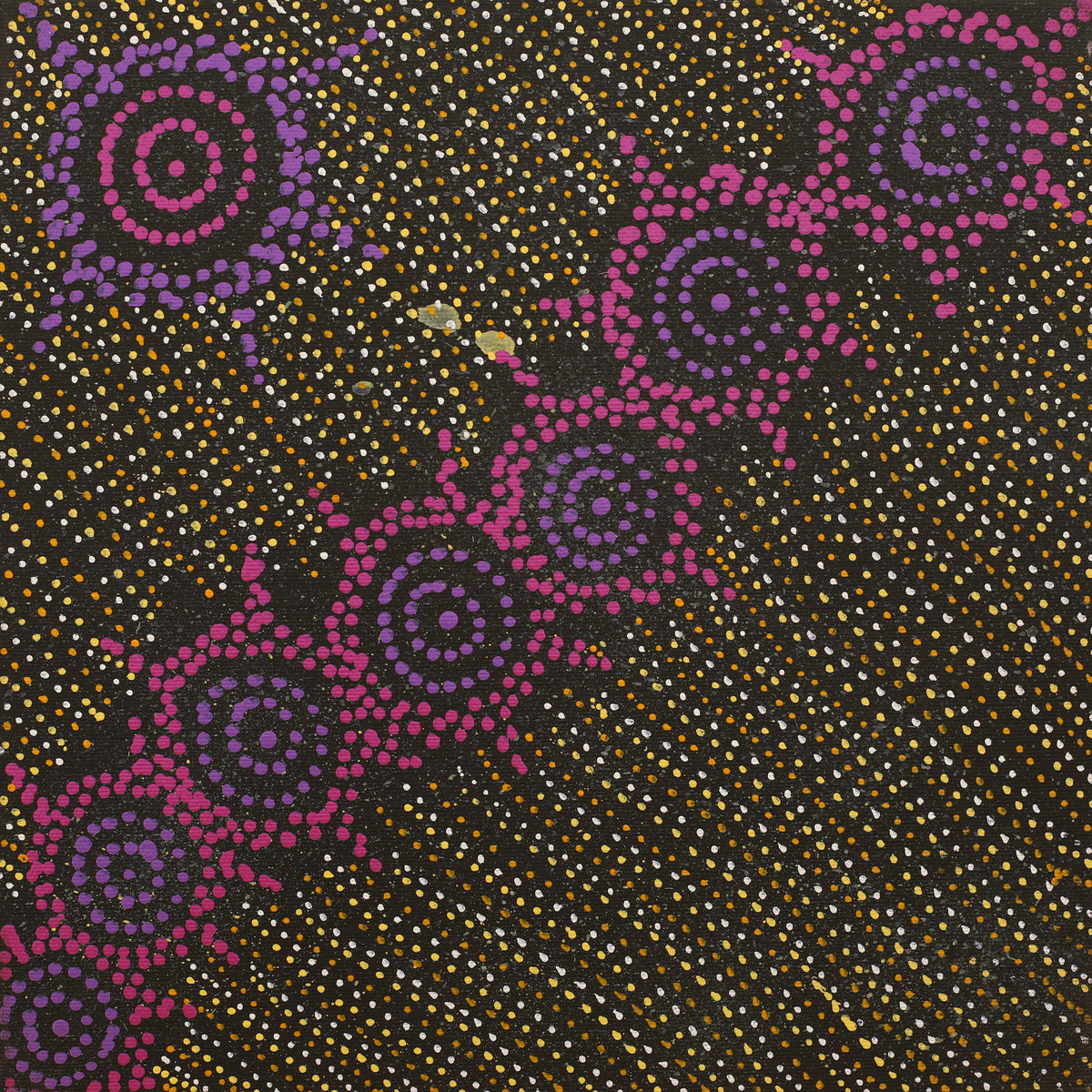 Aboriginal Art by Shanna Napanangka Williams, Napaljarri-Warnu Jukurrpa ( Seven Sisters Dreaming), 30x30cm - ART ARK®